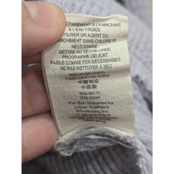 Pretty light purple waffle weave top by We The Free size approx XL - Picture 4 of 8